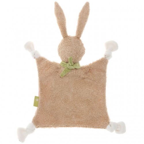 Мягконабивная игрушка sigikid, комфортер Кролик, Зеленая коллекция