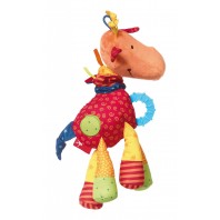 Развивающая мягконабивная игрушка  sigikid, Жираф, коллекция Активный Малыш