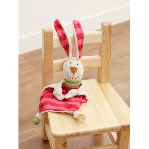 Мягконабивная игрушка sigikid, комфортер полосатый кролик, коллекция  Классик