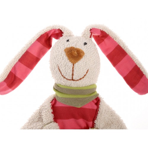 Мягконабивная игрушка sigikid, комфортер полосатый кролик, коллекция  Классик